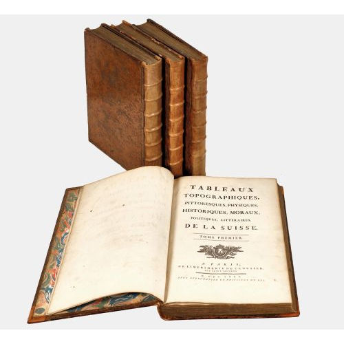 BEAT FIDEL ANTOINE DE ZURLAUBEN : 'Tableaux topographiques, pittoresques, physiques, historiques, moreaux, politiques, litt�raires de la Suisse' [Tableux de la Suisse, ou Voyage pittoresque fait dans les treize cantons et �tats alli�s du corps Helv�tique]' (DOBIASCHOFSKY AUKTIONEN AG)