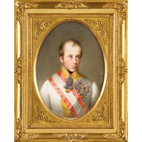 ROBERT THEER : Bildnis von Ferdinand I. von �sterreich (DOBIASCHOFSKY AUKTIONEN AG)