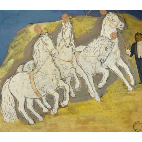 LEO GESTEL : Zirkuspferde mit Dompteur (DOBIASCHOFSKY AUKTIONEN AG)