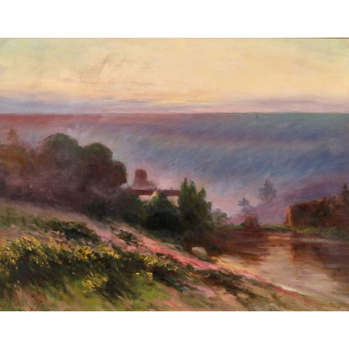 FAUSTO GIUSTO : Uferlandschaft (DOBIASCHOFSKY AUKTIONEN AG)