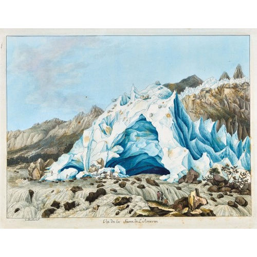 CARL LUDWIG HACKERT : 'Vue de la Source de l'Arveron' (DOBIASCHOFSKY AUKTIONEN AG)