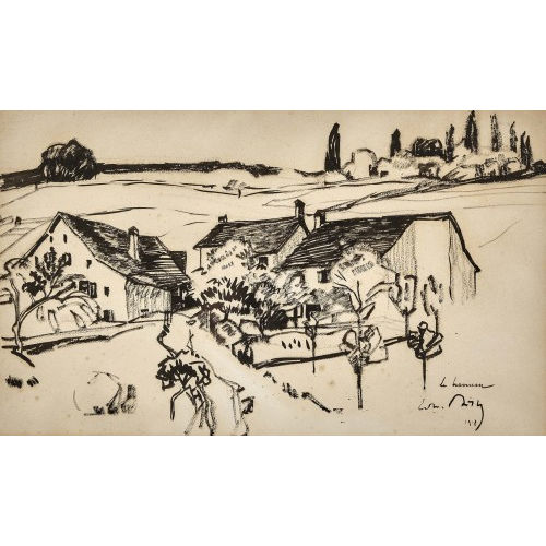 EDMOND BILLE : 'Le hameau' (DOBIASCHOFSKY AUKTIONEN AG)