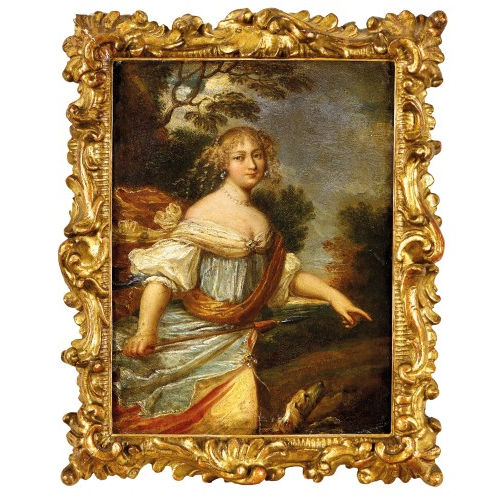 17./18. JH. FL�MISCH : Diana mit Speer und Jagdhund (DOBIASCHOFSKY AUKTIONEN AG)