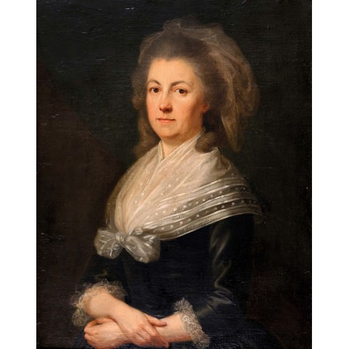 AUGUST FRIEDRICH OELENHAINZ : Portr�t Francisca Catharina von B�ren (1737 Bern 1806) (DOBIASCHOFSKY AUKTIONEN AG)