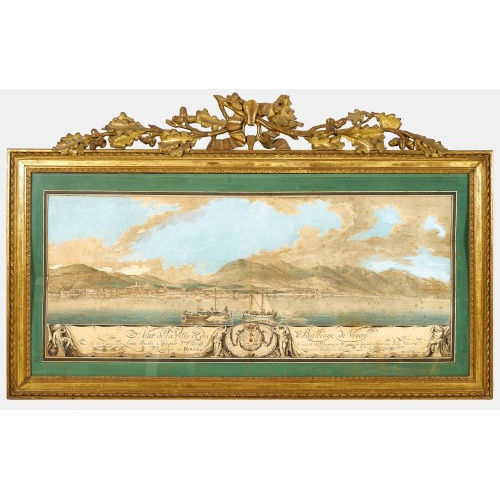 MICHEL-VINCENT BRANDOIN : 'Vue de la Ville et du Balliage de Vevey' (DOBIASCHOFSKY AUKTIONEN AG)