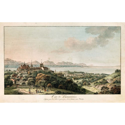 JOHANN LUDWIG ABERLI : 'V�e de Lausanne' (DOBIASCHOFSKY AUKTIONEN AG)