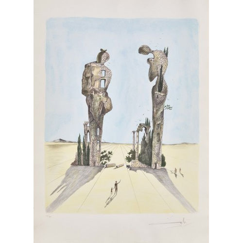 SALVADOR DAL� : 'Archeological Reminiscence of Millet's Angelus' (DOBIASCHOFSKY AUKTIONEN AG)