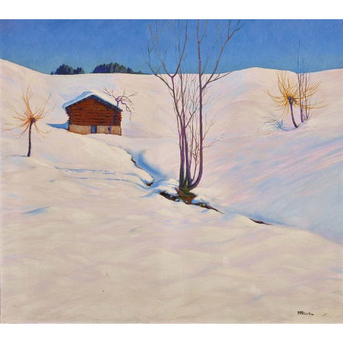 REMO PATOCCHI : Sonnige Winterlandschaft (DOBIASCHOFSKY AUKTIONEN AG)