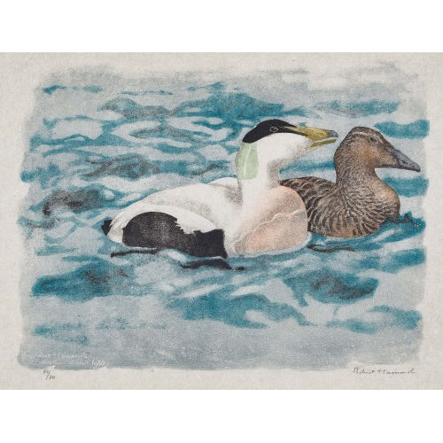 ROBERT HAINARD : 'Couple d'eiders en parade' (DOBIASCHOFSKY AUKTIONEN AG)