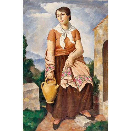 PAUL TH�OPHILE ROBERT : 'Paysanne au puits' (DOBIASCHOFSKY AUKTIONEN AG)