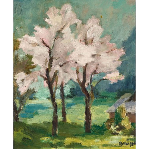ARNOLD BR�GGER : Bl�hende Obstb�ume (DOBIASCHOFSKY AUKTIONEN AG)