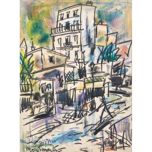 EUG�NE) GEN PAUL (EIGTL. PAUL : 'Montmartre - rue Ravignan' (DOBIASCHOFSKY AUKTIONEN AG)