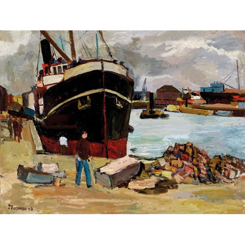 JEAN-F�LIX DUCOMMUN : 'Au Havre' (DOBIASCHOFSKY AUKTIONEN AG)