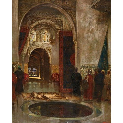JEAN-JOSEPH (AUCH BENJAMIN-CONSTANT) CONSTANT : 'The Grief of a Pasha (The Dead Tiger)' (DOBIASCHOFSKY AUKTIONEN AG)