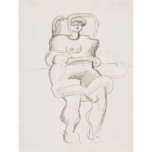 CHARLES-�DOUARD) LE CORBUSIER (EIGTL. JEANNERET : �tude pour 'La P�cheuse d'Huitres' (DOBIASCHOFSKY AUKTIONEN AG)