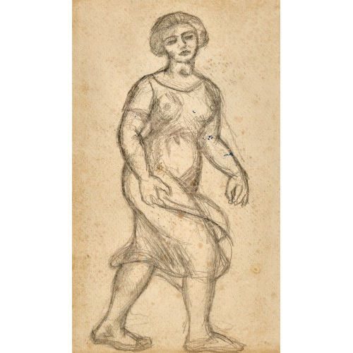 ARISTIDE JOSEPH BONAVENTURE MAILLOL : Femme habill�e en transparence (DOBIASCHOFSKY AUKTIONEN AG)