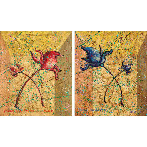 ROLAND MURI : 'Fleurs dans l'espace'. Gegenst�cke (DOBIASCHOFSKY AUKTIONEN AG)