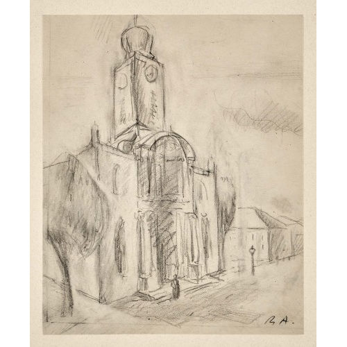 REN� AUBERJONOIS : 'Kirche von Morges' (DOBIASCHOFSKY AUKTIONEN AG)