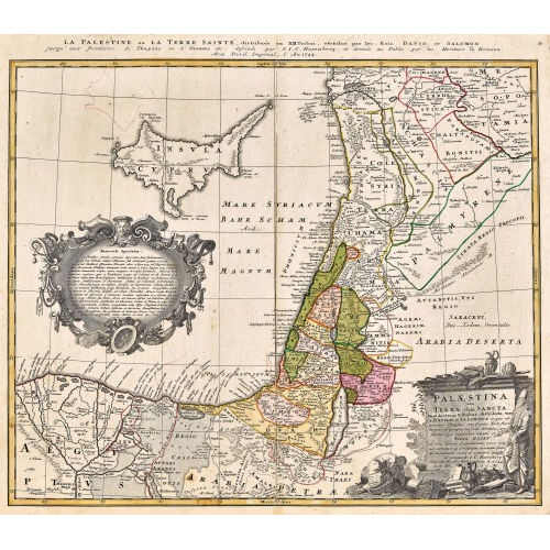 18. JH. DEUTSCHLAND : 'Palaestina seu Terra olim Sancta ...' (DOBIASCHOFSKY AUKTIONEN AG)