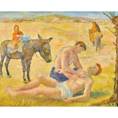 THEOBALD MODESPACHER : Der barmherzige Samariter (DOBIASCHOFSKY AUKTIONEN AG)