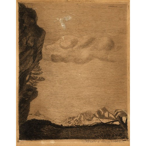 GOTTARDO SEGANTINI : Alpenpanorama (DOBIASCHOFSKY AUKTIONEN AG)