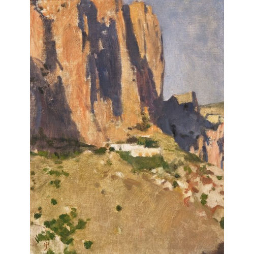 HANS SANDREUTER : Sonnige Felspartie (DOBIASCHOFSKY AUKTIONEN AG)