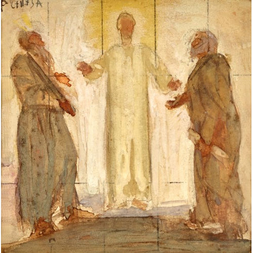 PIETRO CHIESA : Jesus mit Petrus und Paulus (DOBIASCHOFSKY AUKTIONEN AG)