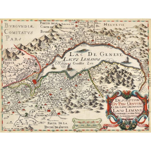 JODOCUS HONDIUS : 'Lac de Geneve' (DOBIASCHOFSKY AUKTIONEN AG)