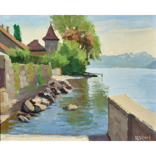 ROBERT PAULO VILLARD : Saint-Prex am Genfersee (DOBIASCHOFSKY AUKTIONEN AG)