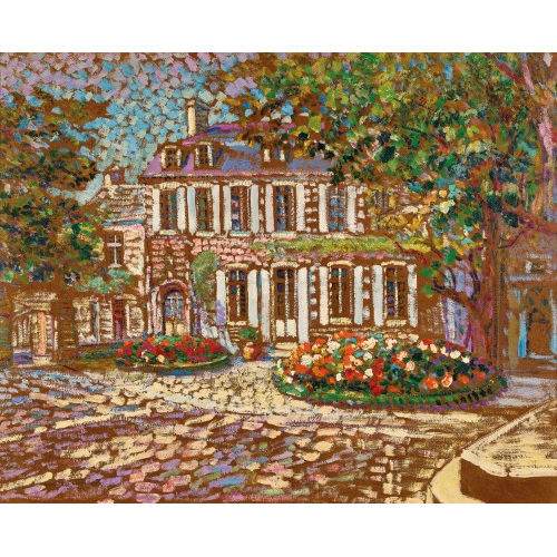 VICTOR L�ON JEAN PIERRE CHARRETON : Maison au jardin (DOBIASCHOFSKY AUKTIONEN AG)