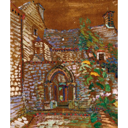 VICTOR L�ON JEAN PIERRE CHARRETON : Porte d'entr�e de la chapelle (DOBIASCHOFSKY AUKTIONEN AG)