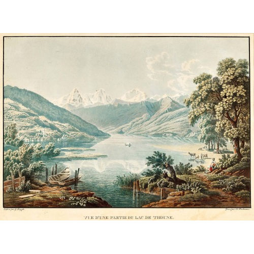 GABRIEL (GEN. LORY FILS) LORY : 'Vue d'une partie du Lac de Thoune' (DOBIASCHOFSKY AUKTIONEN AG)