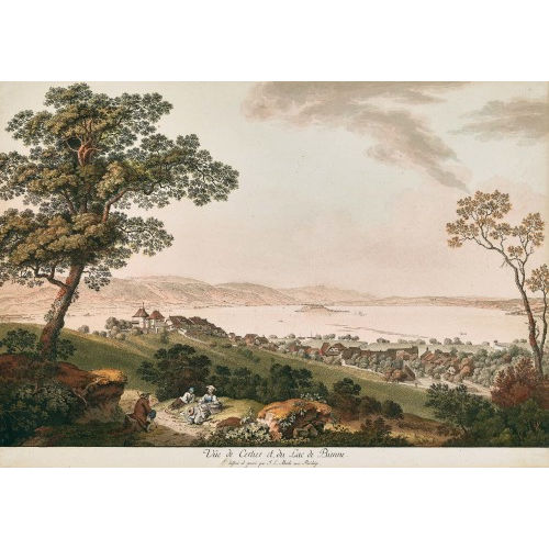 JOHANN LUDWIG ABERLI : 'V�e de Cerlier et du Lac de Bienne' (DOBIASCHOFSKY AUKTIONEN AG)
