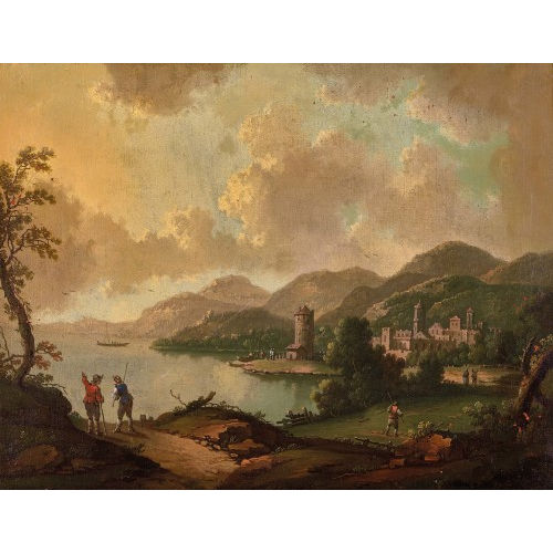 CHRISTOPH VON BEMMEL : Uferlandschaft mit Stadt (DOBIASCHOFSKY AUKTIONEN AG)
