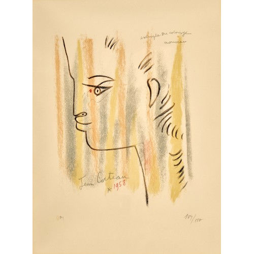 JEAN COCTEAU : Kopf eines J�nglings (DOBIASCHOFSKY AUKTIONEN AG)