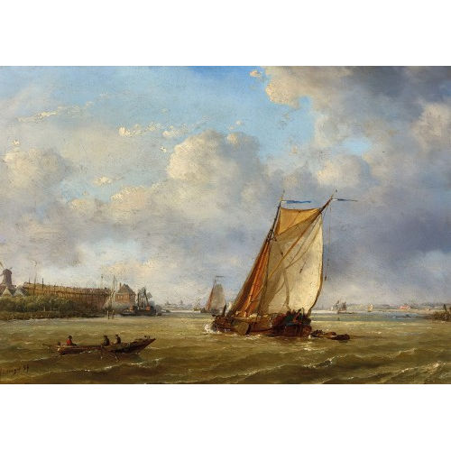PETRUS PAULUS I SCHIEDGES : Seest�ck mit Segelbooten (DOBIASCHOFSKY AUKTIONEN AG)