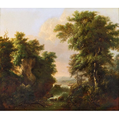 TH�ODORE ROUSSEAU : Paysage (DOBIASCHOFSKY AUKTIONEN AG)