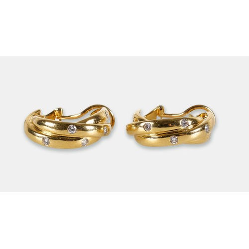 DIAMANT-OHRCLIPS : Cartier, Paris (DOBIASCHOFSKY AUKTIONEN AG)