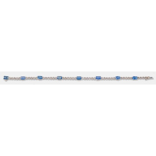 SAPHIR-BRILLANT-BRACELET : (DOBIASCHOFSKY AUKTIONEN AG)