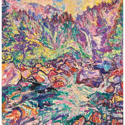 MARTIN PETER FL�CK : Landschaft mit Wasserfall (DOBIASCHOFSKY AUKTIONEN AG)