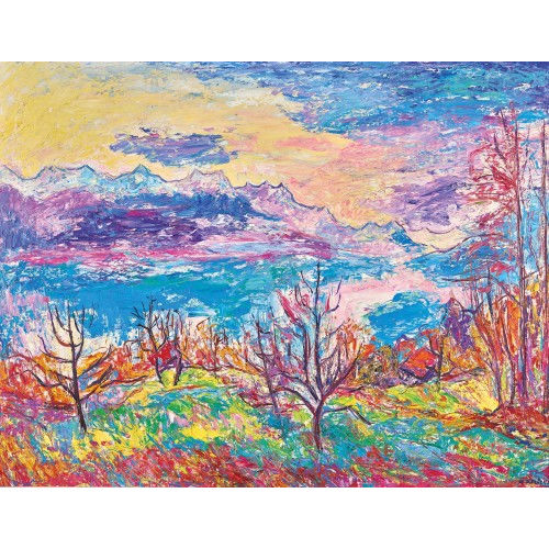 MARTIN PETER FL�CK : Herbst am Brienzersee (DOBIASCHOFSKY AUKTIONEN AG)