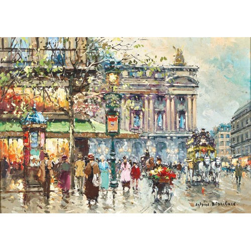 ANTOINE BLANCHARD : Pariser Boulevard (DOBIASCHOFSKY AUKTIONEN AG)