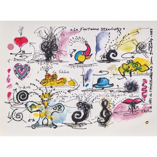 JEAN TINGUELY : 'La Fontaine Stravinsky' (DOBIASCHOFSKY AUKTIONEN AG)