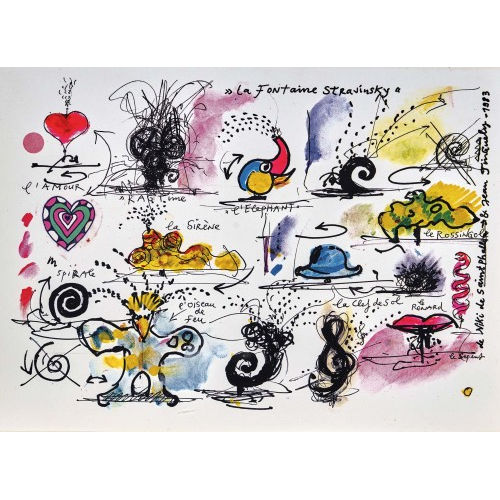 JEAN TINGUELY : 'La Fontaine Stravinsky' (DOBIASCHOFSKY AUKTIONEN AG)