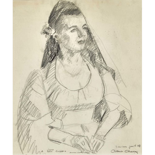 ALBERT CHAVAZ : Sitzende Frau (DOBIASCHOFSKY AUKTIONEN AG)