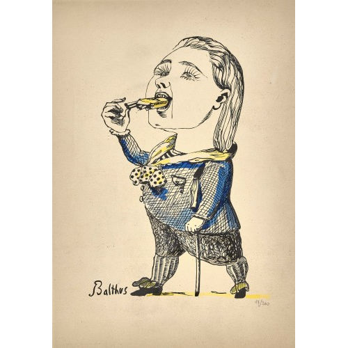BALTHASAR) BALTHUS (EIGTL. KLOSSOWSKI DE ROLA : 'Le mangeur de cigarettes' (DOBIASCHOFSKY AUKTIONEN AG)
