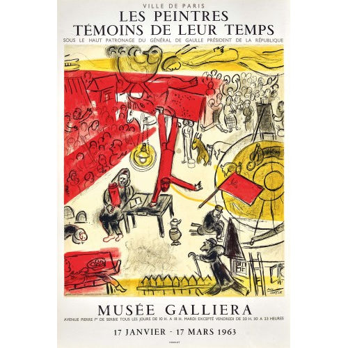 MARC CHAGALL : 'Mus�e Galliera 1963' (DOBIASCHOFSKY AUKTIONEN AG)