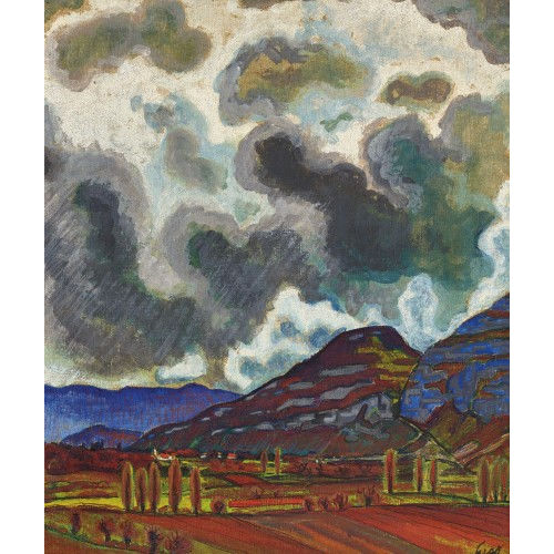 JOHN GRAZ : Paysage de Gen�ve (Sal�ve) (DOBIASCHOFSKY AUKTIONEN AG)