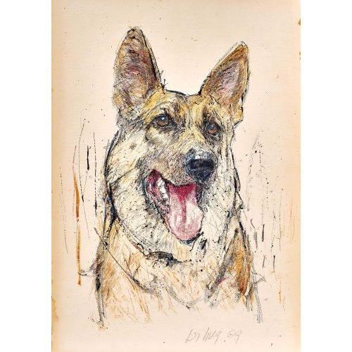 FRITZ HUG : Sch�ferhund (DOBIASCHOFSKY AUKTIONEN AG)