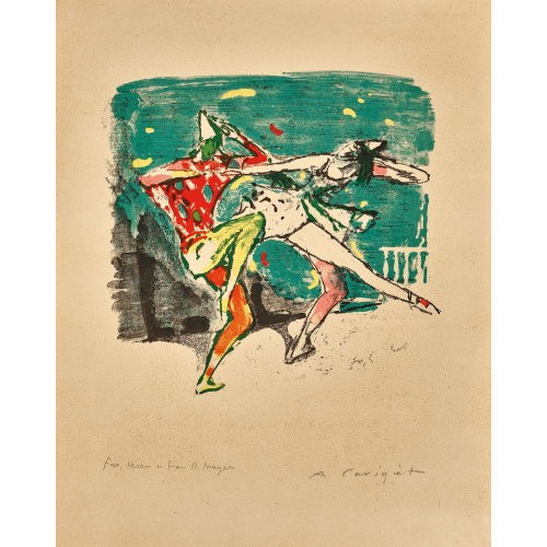 ALOIS CARIGIET : Clown und T�nzerin (DOBIASCHOFSKY AUKTIONEN AG)